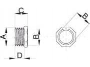 Hydroland Reduktionsben 3/4X1/2 GZ/GW HYDROLAND // LM.RED 3/4X1/2.H