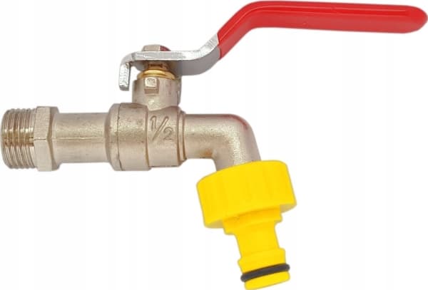 Hydroland KULEVENTIL 1/2" MED CHOKKER OG HURTIGKONTAKT FOR HAGESLANGE Z-CZ15.ZŁ // ZKC-15-R-H/ZŁ