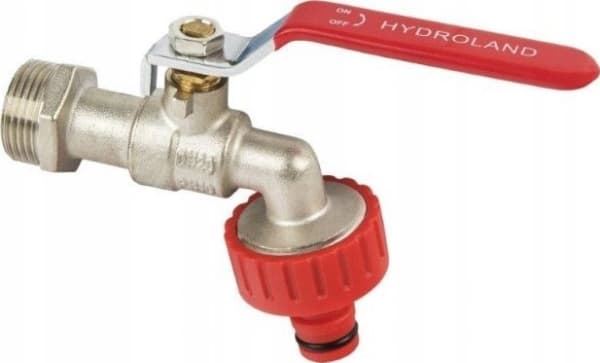 Hydroland KULEVENTIL 1/2" MED CHOKKER OG HURTIGKONTAKT FOR HAGESLANGE Z-CZ15.ZŁ // ZKC-15-R-H/ZŁ