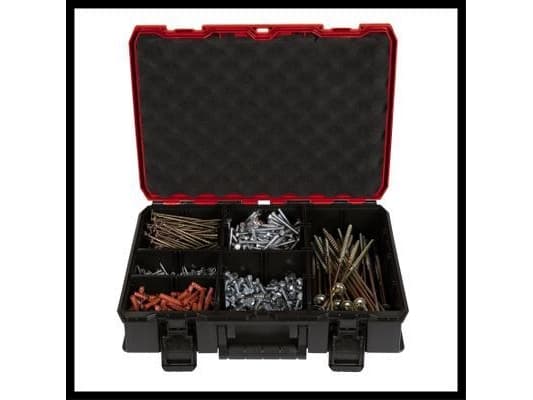 Einhell E-Case S-F, Eske for små deler, Polypropylen, Sort, Rød, 25 kg, Hengsel, Bil