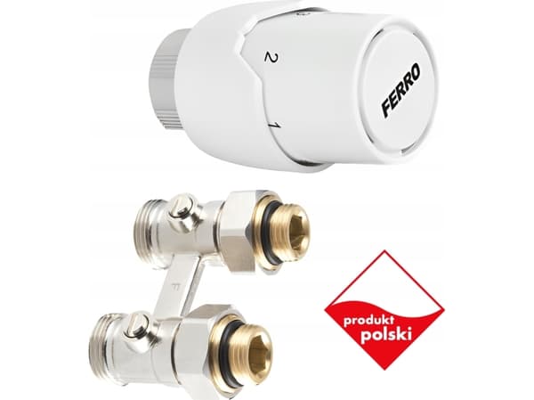 Ferro ZTV20 THERMOSTAT SET. STRAIGHT TO BOTTOM HEATING WITH HEAD GT20 // G.Z. PACKAGE-PR-1/2-FER-DOL-GT20