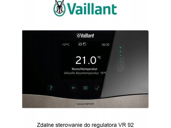 Vaillant VR 92 remote control for the VRC 720 sensoCOMFORT controller
