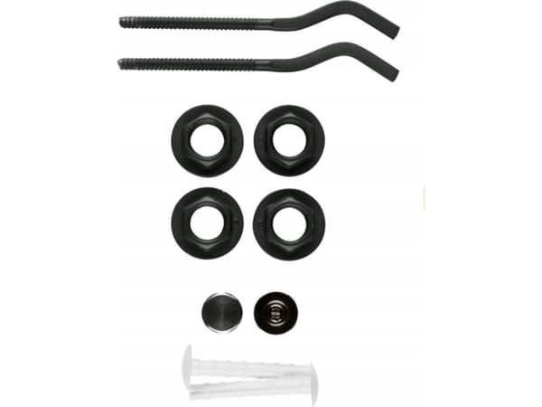 KFA 878-200-81 SET MED VÄRMEPLUGGAR OCH KROKAR G500F SVART // G.KB.KPL.KFA-BLACK