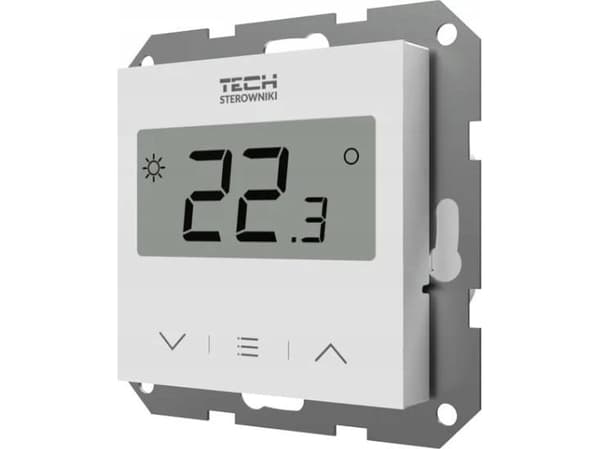 Tech trådbunden rumsregulator F-2z v1 tvåstegsregulator för ramsystem, vit