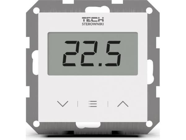 Tech trådbunden rumsregulator F-2z v1 tvåstegsregulator för ramsystem, vit