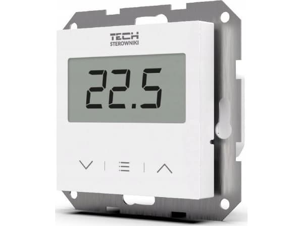 Tech trådbunden rumsregulator F-2z v1 tvåstegsregulator för ramsystem, vit
