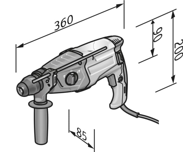 Flex borehammer CHE 2-28 SDS-plus