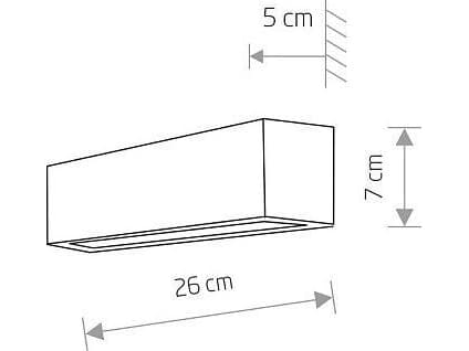 Wall lamp Nowodvorski Black lamp above the mirror STRAIGHT WALL 7601 wall lamp wall beam