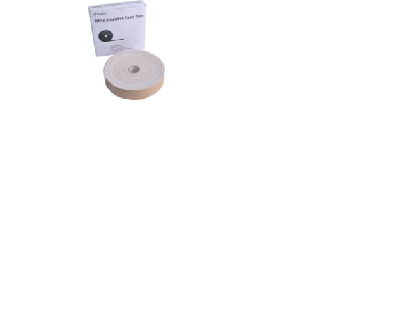 Cellegummi isolertape hvid. Til isolering af faconstykker. L9,14M B50mm, tykkelse 3 mm