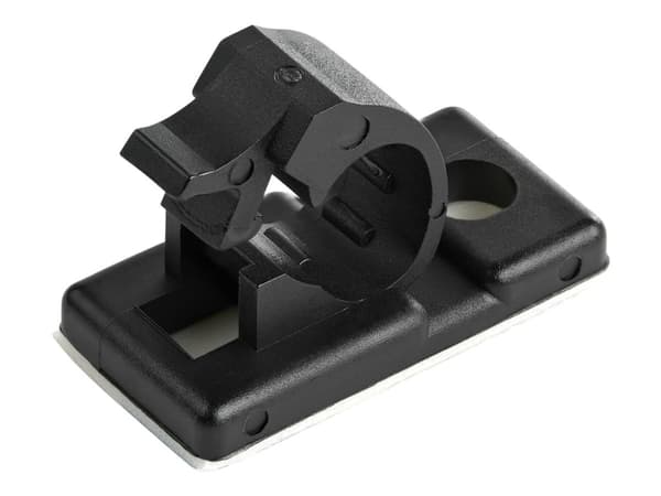 StarTech.com 100 itseliimautuvaa kaapelinhallintaklipsiä musta, Network/Ethernet/Office Desk/Computer Cord Organizer, Sticky Cable/Wire Holders, Nylo