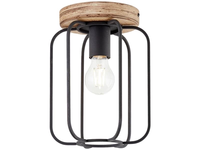 Brilliant 99500/66 Tosh Taklampa E27 Wood (mörk), svart