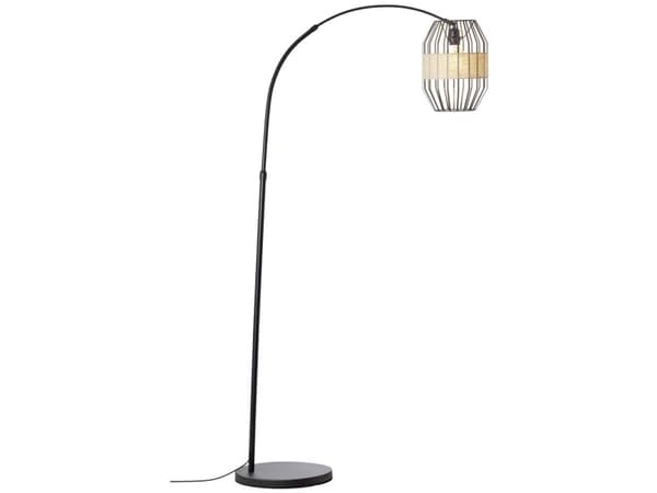 Brilliant Slope 93149/76 Standerlampe E27 Sort, Natur