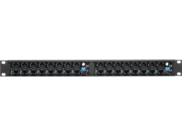 Delta Patch panel 1U 19 "16x RJ-45/16x RJ-45 (POE-16/R19)
