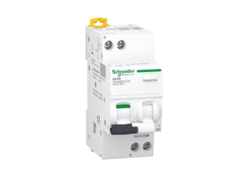 SCHNEIDER ELECTRIC Acti9 Yhdistelmäkytkin iCV40N 1P+N 10A C 30mA 6kA, luokka A, 36 mm
