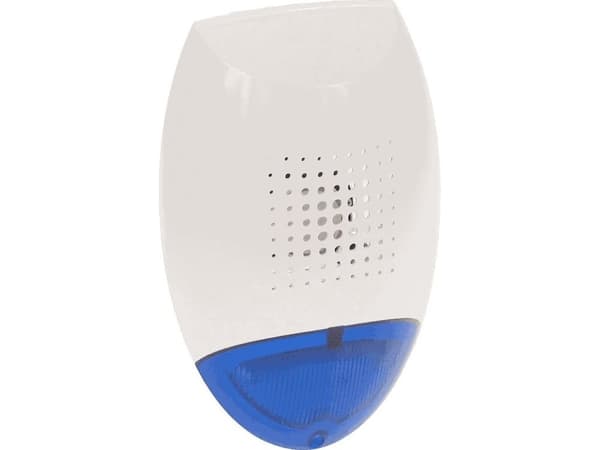 Satelin akustis-optinen ulkokäyttöön tarkoitettu sininen merkinantolaite PIEZO SP-500 BL -anturi PIEZO SP-500 BL