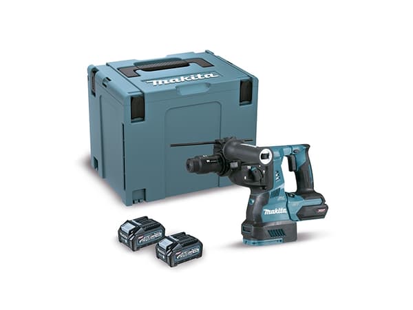 Makita HR002GM202 Punch XGT, 2,9J, 28mm; 4,1kg, borstlös motor, snabbchuck, 2X4,0Ah, snabbladdare; AFT; AWS med AWS chip); AVT; Soft no load; XPT; MA