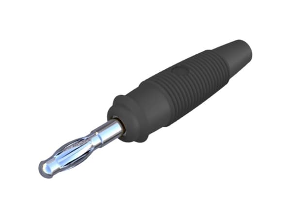 SKS Hirschmann LAS 30 Lamelstik Stik, lige Stift-diameter: 4 mm Sort 1 stk