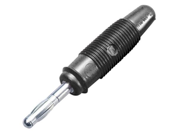 SKS Hirschmann LAS 30 Lamelstik Stik, lige Stift-diameter: 4 mm Sort 1 stk