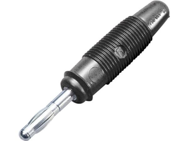 SKS Hirschmann LAS 30 Lamelstik Stik, lige Stift-diameter: 4 mm Sort 1 stk