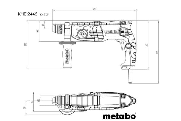 Metabo KHE 2445 SDS-Plus-Kombihammer 800 W