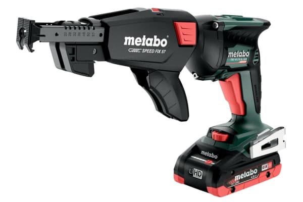 Metabo TBS 18 LTX BL 5000, Skrupistol, Pistolhåndtak, 1/4", Magnetisk bitholder, Sort, Grønn, Børsteløs