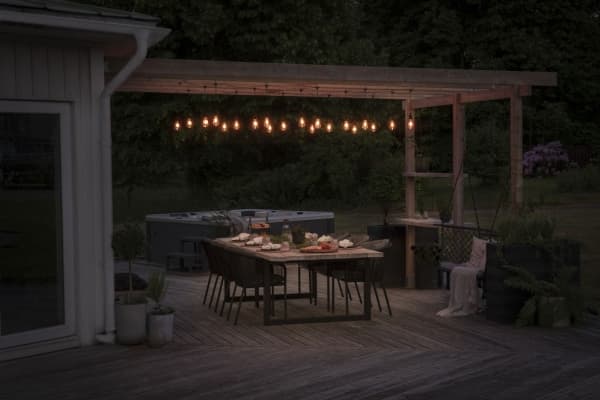 Konstsmide 2351-800 Valonjohto Ulkopuoli Lampujen lukumäärä 10 LED (RGB) Amber Valaistu Pituus: 9,15 m Himmennettävä, jatkettavissa
