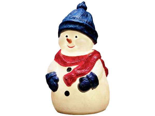 Konstsmide Snowman, Koristevalohahmo, Sininen, Punainen, Valkoinen, Muovi, Universaali, IP44, 4 lamppua