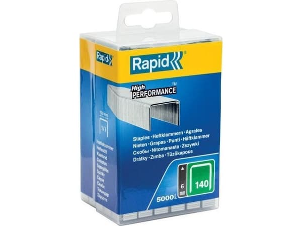 Rapid 140-6mm 5M häftklamrar - PP Box m-hang 40303088