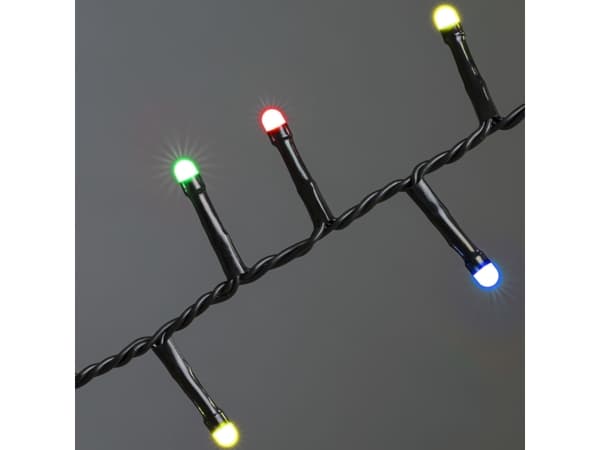 Konstsmide 3871-530, 1500 lamppua, LED, Multi, 0,8 lm, Sisä- ja ulkotila, Musta