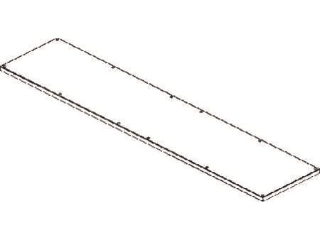 CUBIC Dæksel, 2 x 9 modul, 374 x 1718 mm BxH