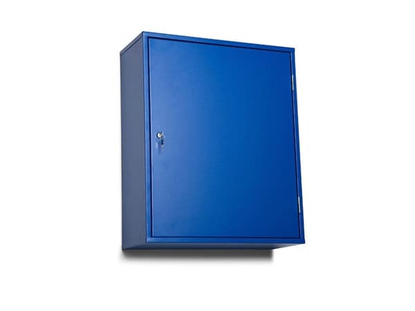 Vægskab 4 hylder 20 kasser 800x660x275 Blå