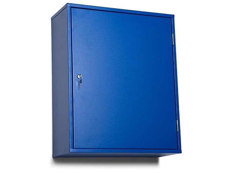 Väggskåp 4 hyllor 20 lådor 800x660x275 Blå