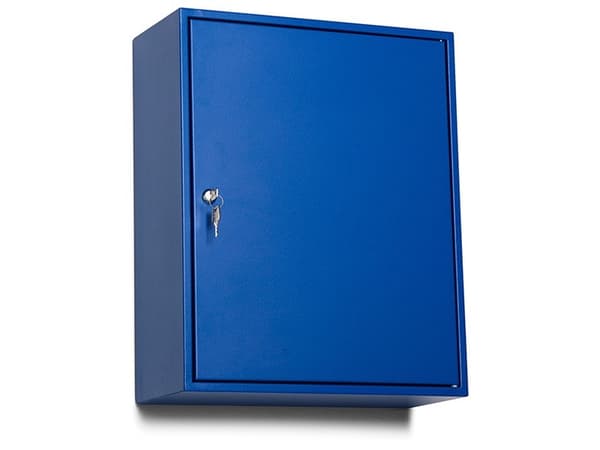 Väggskåp 4 hyllor 20 lådor 580x470x205 Blå