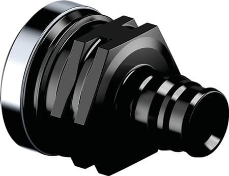 Uponor Q&E overgangsmuffe PPSU sort 20 mm x 34"