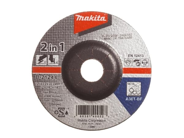 Makita Abrasive Wheel 5" (125X3.2X22.23Mm)A36t