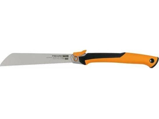 Fiskars Pro PowerTooth, Oksasaha, Puu, Musta, Hopea, Keltainen, Musta, Keltainen, 25 cm, 308 mm