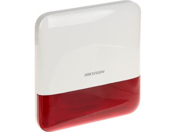 Hikvision Digital Technology DS-PS1-E-WE-RED, Punainen, Valkoinen, Akryylinitriilibutadieenistyreeni (ABS), Seinä, IP65, 1 kpl, 190 mm