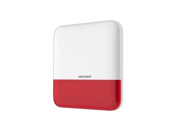 Hikvision Digital Technology DS-PS1-E-WE-RED, Punainen, Valkoinen, Akryylinitriilibutadieenistyreeni (ABS), Seinä, IP65, 1 kpl, 190 mm