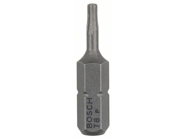 Bosch 2 607 001 601, 3 stykker, Torx, T8, Stål, 25 mm, 25,4 / 4 mm (1 / 4")