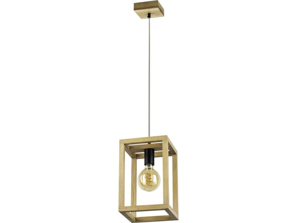 Hanging lamp Spotlight Hanging lamp brown kitchen Spotlight Kago oak wood 61540174