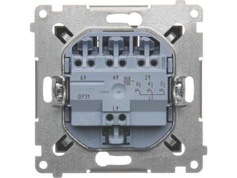 Kontakt-Simon DP31.01/48, Tryckknappsbrytare, Plast, Antracit, IP20, 250 V, 10 A
