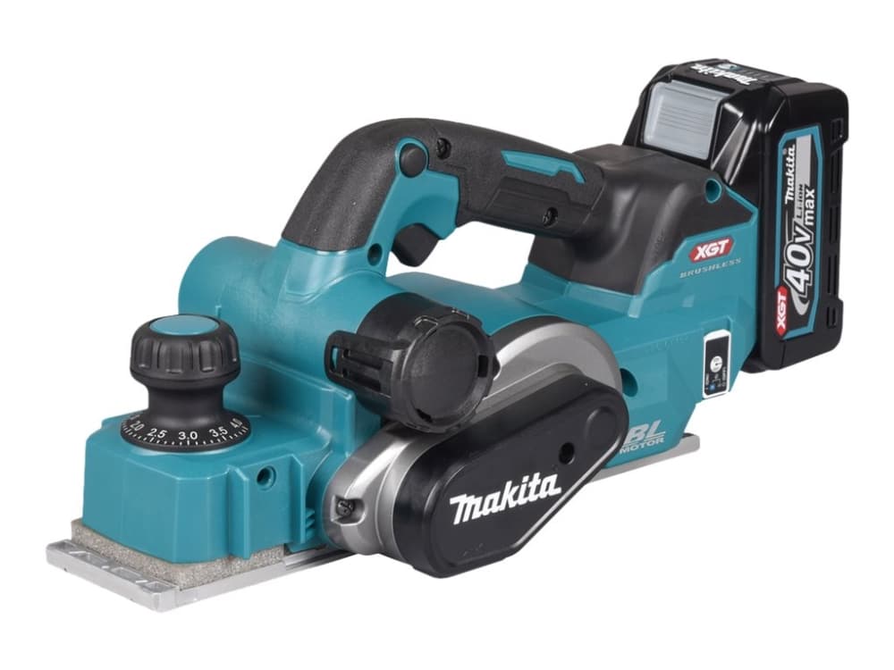 Makita KP001GZ Akku-Hobel uden batteri, uden oplader Høvlbredde: 82 mm Samlet forsinkelse (maks.): 50 mm