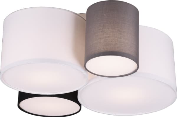 Trio Hotel ceiling lamp 4 x E27, multicolored
