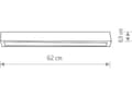 Miniatyrbild 2 av 2: Ceiling lamp Nowodvorski. White rectangular ceiling lamp STRAIGHT CEILING 7557 surface-mounted beam