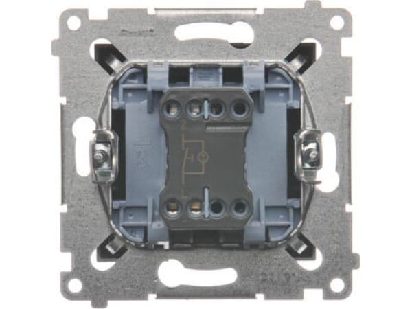 Kontakt-Simon Simon 54 Premium Bell -painike LED-taustavalolla (moduuli) 16AX, 250V~, ruuviliittimet antrasiitti DD1AL.01/48