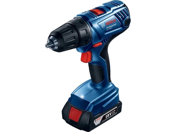 BOSCH 18V 54/21Nm 2x2,0Ah LI-ION borr-/skruvdragare KASSETT + TILLBEHÖR GSR 180-LI - SOLO