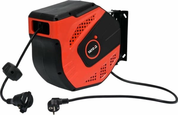 Yato YT-81221, Svart, Röd, Polypropylen (PP), Polyvinylklorid (PVC), 1 AC-utgångar, Typ E, Typ E, 20 m