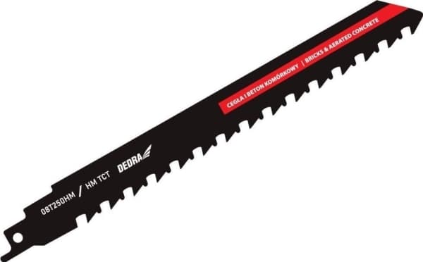 Dedra Reciprocating saw blade 240/190mm, synthetic concrete, carbide