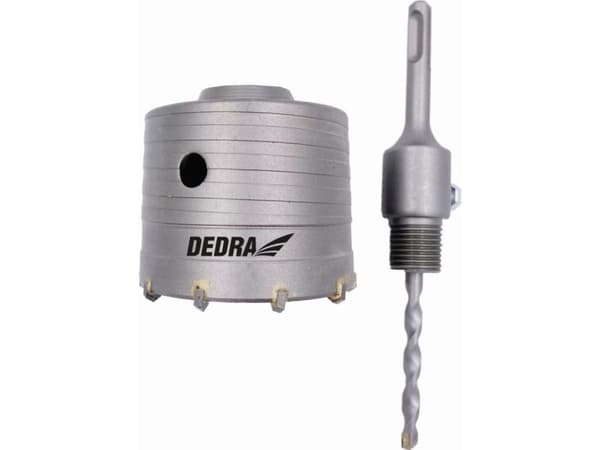 Dedra 80 mm HM kärnborrkrona med SDS+ skaft