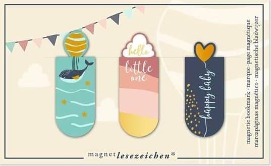 Cass film Hello Baby magnetiske bokmerker
